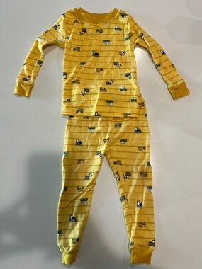 Wonder Nation Yellow Construction Trucks Pajama Set
